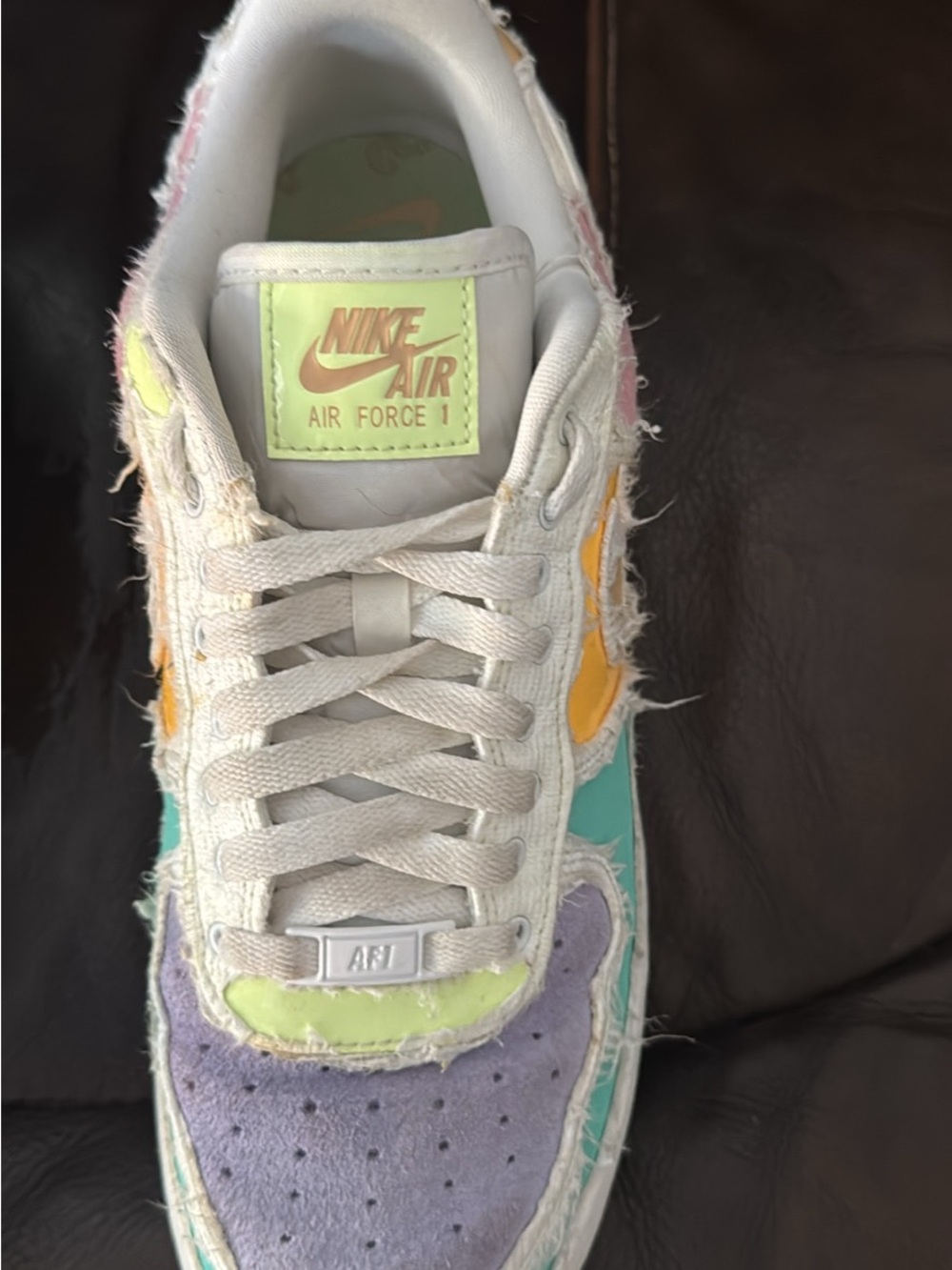 Sz10 The Nike women’s Air Force 1 '07 Premium ‘Pastel Reveal’ - Picture 3 of 5
